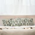 thumbnail image 7 of Ambesonne Monstera Throw Pillow Cover 4 Pack, Minimalist Floral Romance, 24", Pale Reseda Green Sepia, 7 of 7