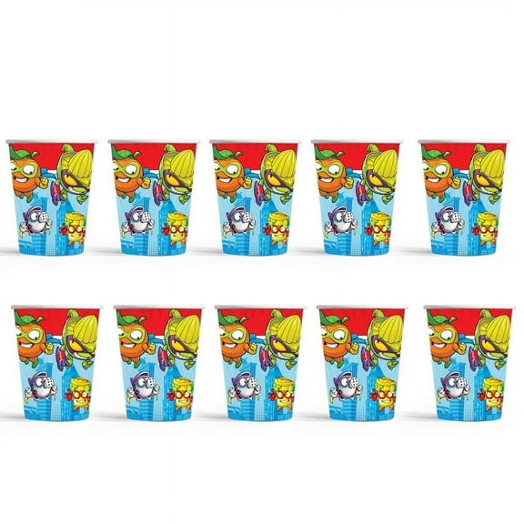 Superthings Birthday Party Supplies Cups Tableware Disposable Paper Mouthwash Drinking Cups