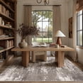 thumbnail image 4 of BERTHMEER 5'x7' Area Rugs for Living Room Dining Room Bedroom Kitchen Farmhouse Office Washable Non Slip Modern Abstract Contemporary Rugs Carpets,Coffee Brown, 4 of 7