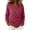 Red, variant on LNZGNM V Neck Wrap Sweaters for Women Fashion Ruched Long Sleeve Cross Front Knit Pullover Casual Cozy Travel Fall Outfit, Black (XXL)