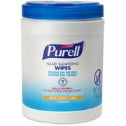 Purell BZK (Benzalkonium Chloride) Citrus Scent Hand Sanitizing Wipe Canister 270 Wipes 6 Packs