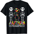 thumbnail image 1 of Camiseta de Mujer Conciencia sobre Autismo Baile de Calavera para Mamá, Papá e Hijos, 1 of 7