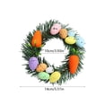 thumbnail image 3 of JoyMoreHome Easter Egg Wreath, Diameter 5.5 Inch Carrot Easter Egg Wreath, Easy to Hang, Durable Decoraitve Wreath, for Festival Party, Wall, Door, 3 of 6