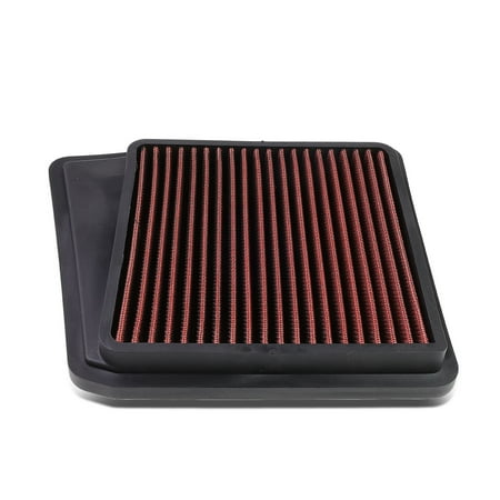 Euro R Tsx For 2009 to 2014 Acura TSX Reusable & Washable Replacement High Flow Drop -in Air Filter (Red) - CU2 10 11 12 13 ()