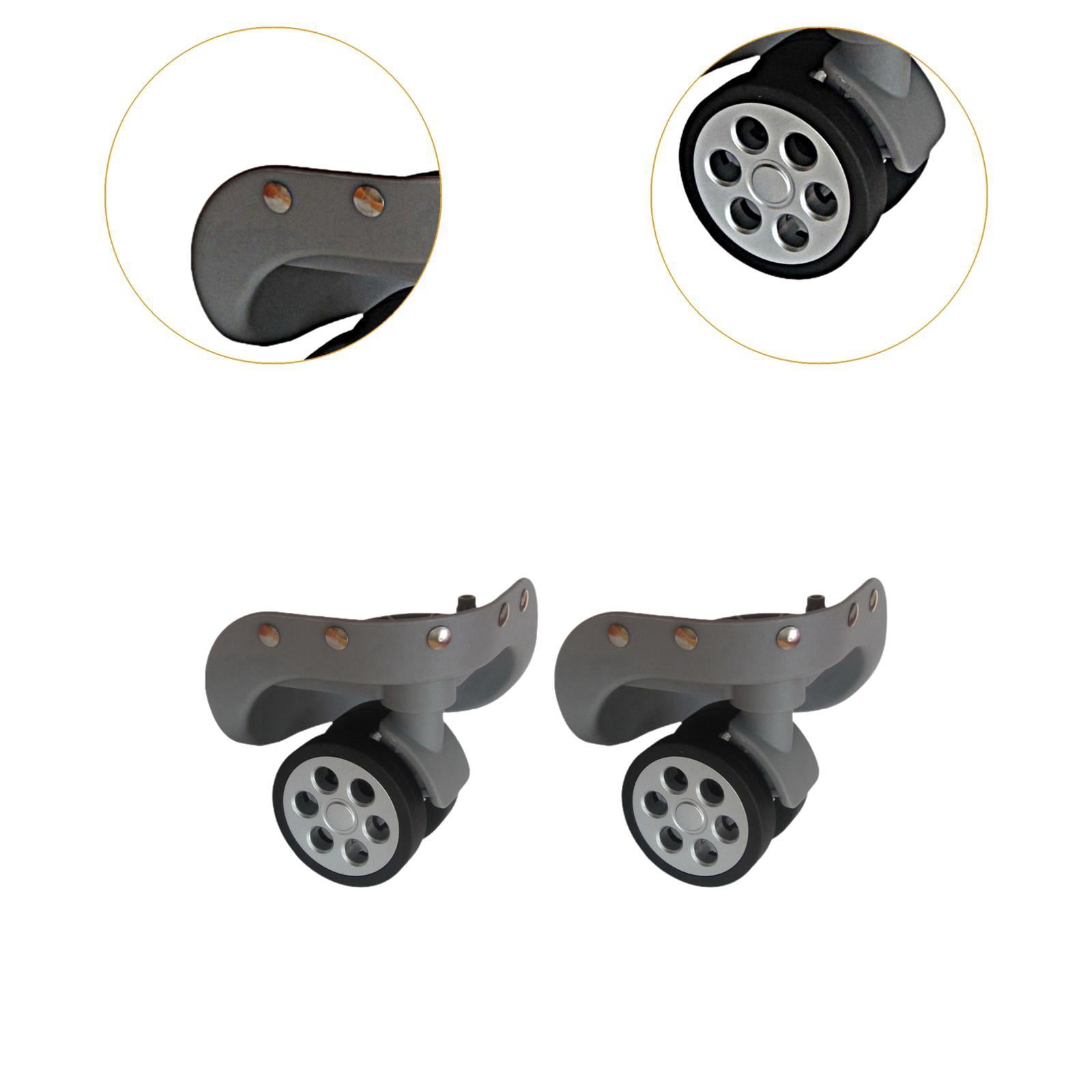 2 Pieces Luggage Wheels Suitcase Wheels Repair Parts 360 Swivel for Travel Luggage Trolley Cases