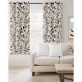 thumbnail image 2 of Gray Eucalyptus Leaves Kitchen Curtains Summer Botanical Watercolor Retro Cafe Short Curtains for Bathroom Blackout Window Curtain Small Window Treatment Drapes for Bedroom Living Room 52"x45"x2, 2 of 9