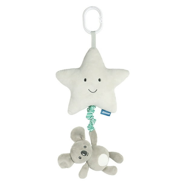 Sonajero De Cama De Bebé Sonajero De Cama De Bebé Sonajeros infantiles de campana de cama de felpa para decoración de guardería (campana de tracción de koala de Pentagrama)
