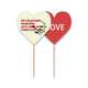 thumbnail image 1 of Resolver problemas con la tabla Palillos de dientes bandera etiqueta de amor selección de pastelitos, 1 of 4