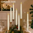 thumbnail image 2 of Upgraded Real Wax LED Flameless White Taper Candles with Remote,  6 PCS Candlesticks Battery Operated 3D Flickering - 9.6" Long Realistic Fake Candle Sticks for Home/Wedding/Fireplace Xmas Decor, 2 of 17