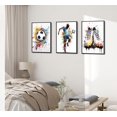 thumbnail image 3 of Hieng 3Piece Sports Poster Soccer Print Silhouette & Athlete Art Soccer Player Watercolor & Physical Education Colorful Gym or Office UNFRAMED Wall Decor, 3 of 6