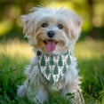 thumbnail image 2 of Dog Bandana 1 Pack,Green Christmas Tree Pattern Bandanas for Dogs,Cat Bandana,Small/ Large Dog Bandana 2 Size,Dog Bandanas Girl Boy, 2 of 6