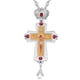thumbnail image 1 of Collar con colgante grande para hombre, crucifijo cristiano y ortodoxo, Jesús, Cruz rusa, oración, joyería rusa, Collar de Pastor, 1 of 5