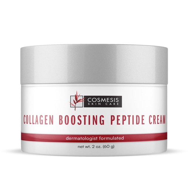 Crema peptídica potenciadora de colágeno - El cuidado total del colágeno mejora la firmeza y la suavidad restaura la apariencia juvenil - 2 oz por Cosmesis