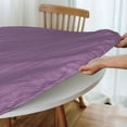 thumbnail image 4 of Round Fitted Tablecloth 44 Inch, Purple Natural Texture Round Tablecloth Water Resistant Spill Proof Tabletop Covers Round Outdoor Tablecloth for Dining Table, Buffet Parties and Camping, 4 of 8