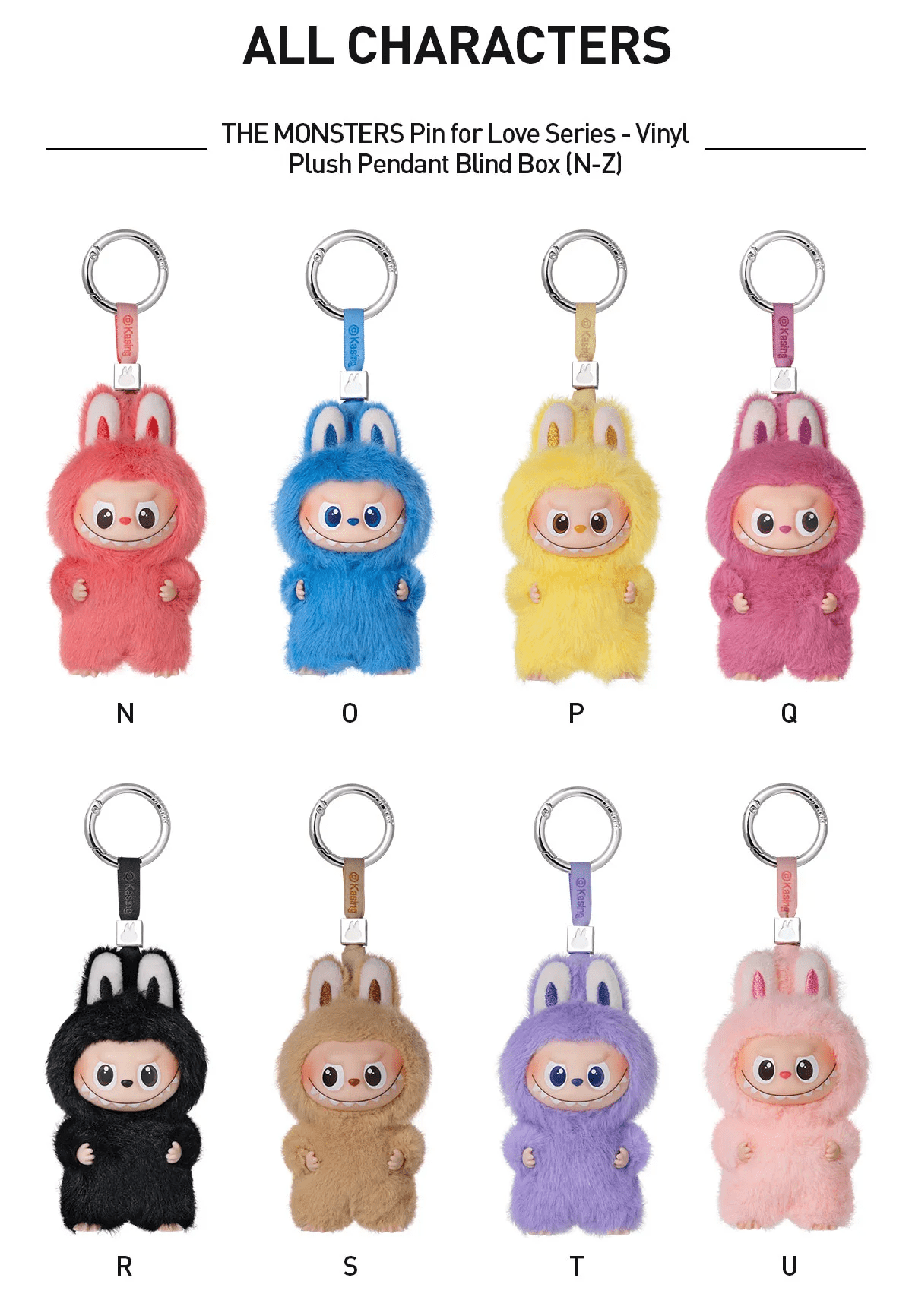 ぬいぐるみ・マスコット Vinyl Plush Pendant Blind Box H Pop Mart THE MONSTERS (Labubu) Pin for Love Series-Vinyl