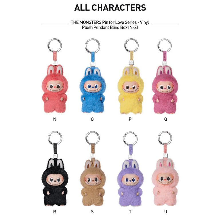 PIN FOR LOVE N-Z THE MONSTERS LABUBU ラブブ Labubu The Monsters Pin for Love Vinyl Plush Pendant Series