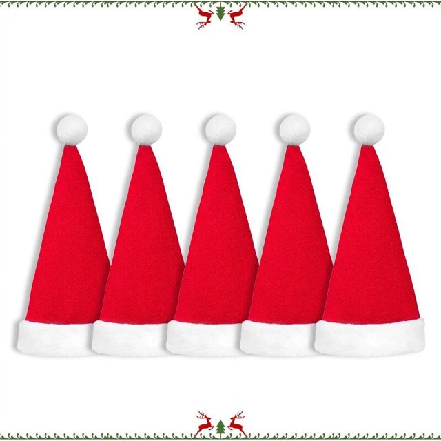 Bolsas de almacenamiento para sombreros de Papá Noel, vajilla, cuchillo, tenedor, decoración navideña, 20-100 piezas