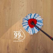 Vileda H2PrO Spin Mop Refill, 1 Pack - Blue & White Microfibre Mop Head Pad