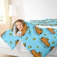 thumbnail image 4 of Castle Fairy Cute Capybara Full Size Comforter Sets for Boys Girls,Blue Brown Bedding Sets, 4 of 8