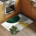 thumbnail image 3 of Green Yellow Boho Bathroom Rug Washable 2x3 Entryway Rug Non Slip Modern Abstract Geometric Front Door Mat Low Pile Indoor Doormat Throw Floor Carpet for Kitchen Bedroom Entrance, 3 of 8