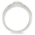 thumbnail image 4 of Womens Ring Stainless Steel Round Bezel Set Engagement Band Ring Anillo Para Mujer, 4 of 4
