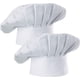 thumbnail image 1 of Gorro de Chef, Juego de 2 Paquetes, Gorro de Chef de Cocina elástico Ajustable para Adultos, Gorro de Chef de Cocina, Gorro de Seta Blanco, 1 of 5