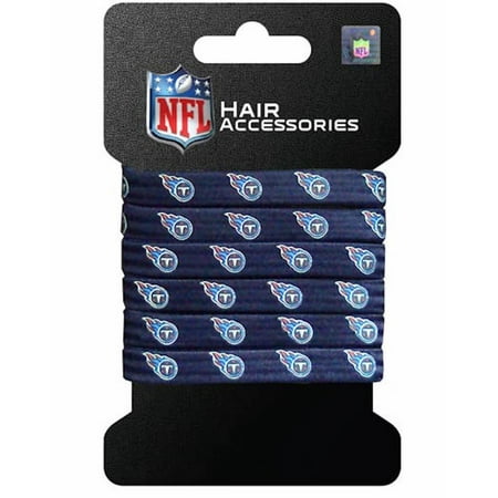 NFL Tennessee Titans Hair Accessory 6-Elastic Ponytail Bands