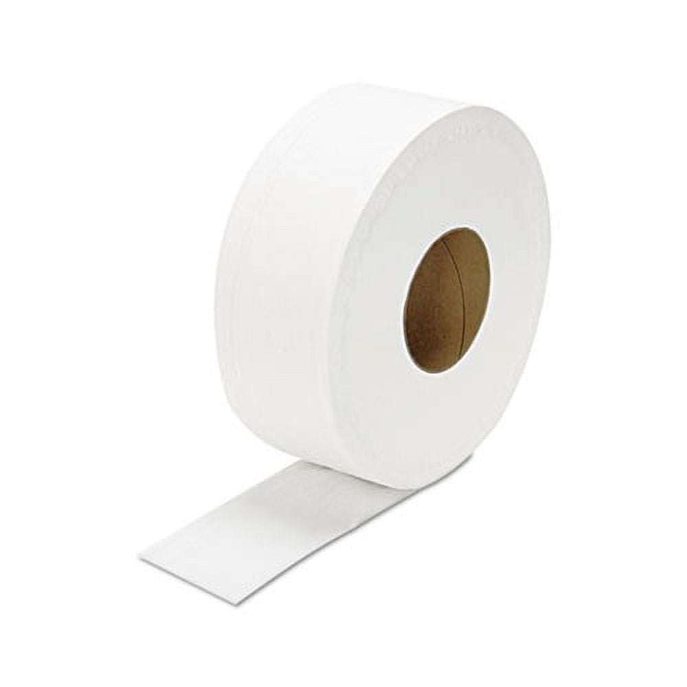 Genpak JRT Jumbo Bath Tissue Septic Safe, 2-Ply, White, 3.3" x 1000 ft, 12/Carton paper