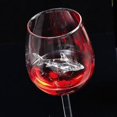 thumbnail image 4 of Red Wine Glasses With Shark Inside Goblet Glass Clear Glass Home Bar Party (Bean), 4 of 5
