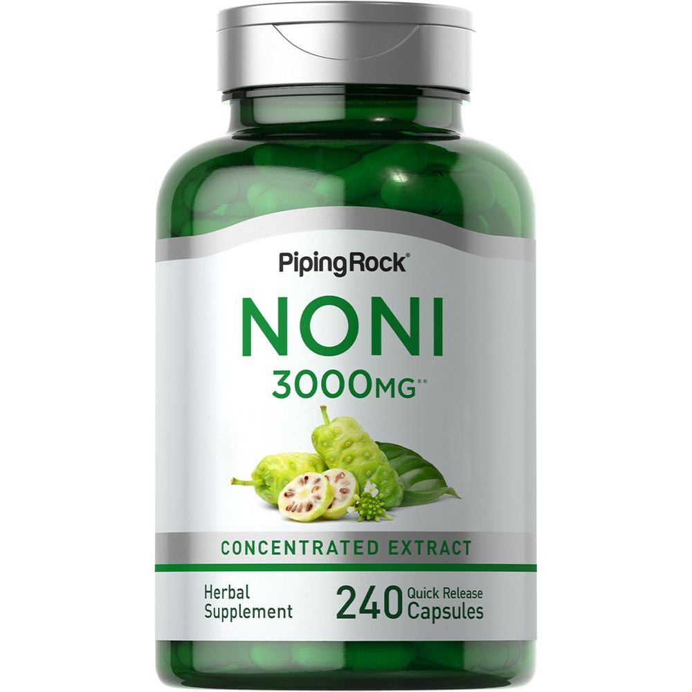 Noni Fruit Extract 3000mg 240 Capsules by Piping Rock