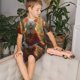 thumbnail image 4 of Balery Sunshine Flower Meditating Cat Conjunto de Pijama Infantil de Manga Corta con Estampado – Ropa de Dormir de Algodón Suave-Small, 4 of 6