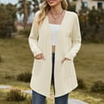 thumbnail image 4 of QUINDOS Womens Cardigan,Women's And Winter Sweater Coat Cardigan Long Sleeve Pocket Blouse Clothing Loose Tops, 4 of 8