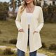 thumbnail image 4 of Cárdigan para mujer y suéter de invierno, abrigo, cárdigan, manga larga, bolsillo, blusa, ropa, tops sueltos, abrigo para mujer, 4 of 8