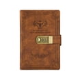 thumbnail image 2 of EGNMCR A5 Vintage Notebook Thick Personalized Student Journal Stationery Notebook Business Notepad Paper Password Book, 2 of 6