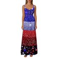thumbnail image 7 of Women's Plus Size Dresses Plus Size Dress Summer Party Dresses for Women Summer Dresses For Women Print Sleeveless Round Neck Dress Casual Long Dresses B Multicolor M, 7 of 7