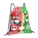 thumbnail image 2 of Mochila deportiva impermeable con cordón de Mario, bolsa de yoga para gimnasio, bolsa de viaje con cordón para mujeres y hombres, 2 of 8