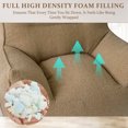 thumbnail image 2 of Giant Bean Bag Chair for Adults with Armrests & Stuffed Memory Foam Large Bean Bag Sofa with Filler Plush Bean Bag Couch Comfy Lazy Sofa Chair for Bedroom Living Room Single Seat Khaki, 2 of 8