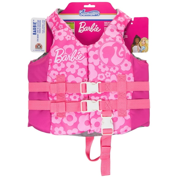 Chaleco salvavidas Swimways Barbie para niños de 15 a 25 kg