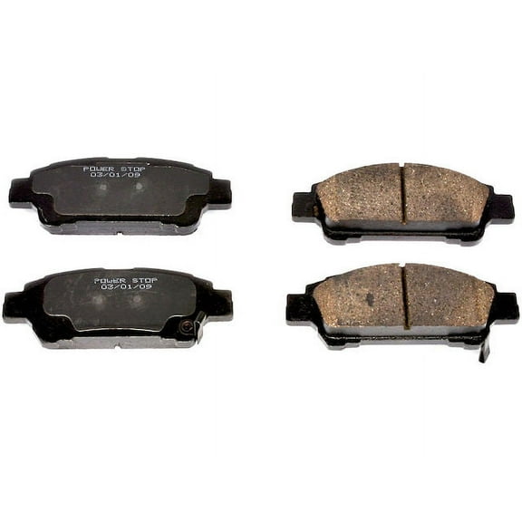 Rear Brake Pad Set - Compatible with 2004 - 2010 Toyota Sienna 2005 2006 2007 2008 2009