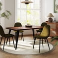 thumbnail image 1 of Homy Casa 63 inch Dining Set for 4, Large Table with Upholstered Chairs, 1 of 10
