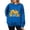C-Blue171, variant on DHFJKG Pumpkin Sweatshirts Women Happy Halloween Printed Long Sleeve Crewneck Casual Loose Pullover Tops