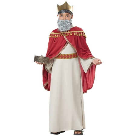 melchior, wise man (three kings) - child costume red/cream