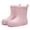 Pink, variant on Rain Boots Women Short Ankle Waterproof Rain Shoes Outdoor Garden Shoes