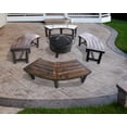 thumbnail image 5 of Leigh Country Char-Log Curved Wood Outdoor Bench, 5 of 5