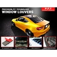 thumbnail image 7 of Ikon Motorsports Window Louvers Compatible with 2016-2024 Chevy Camaro Coupe IKON Rear Sun Shade Cover Windshield Vent ABS, 7 of 7