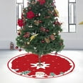 thumbnail image 6 of Gumesh 35 Inch Christmas Tree Skirt with Plush Faux Fur, Fire-Resistant Xmas Tree Collar Decor Set for , Gift Wrapping & Festive Decorations, 6 of 6