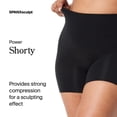 thumbnail image 2 of Power Shorty Shapewear Spanx, ligera, negra, talla pequeña, 2 of 6