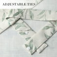 thumbnail image 3 of VOGOL Green Printed Leaf Short Curtain, Tie Up Valances for Cafe Bathroom, 52x18 inches, One Piece, Rod Pocket, 3 of 7