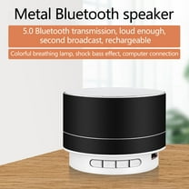 Fall Saving Liweisiy Metal Bluetooth Audio Phone Computer Mini Speaker Led Memory Card Luminous Mini Audio Black One Size