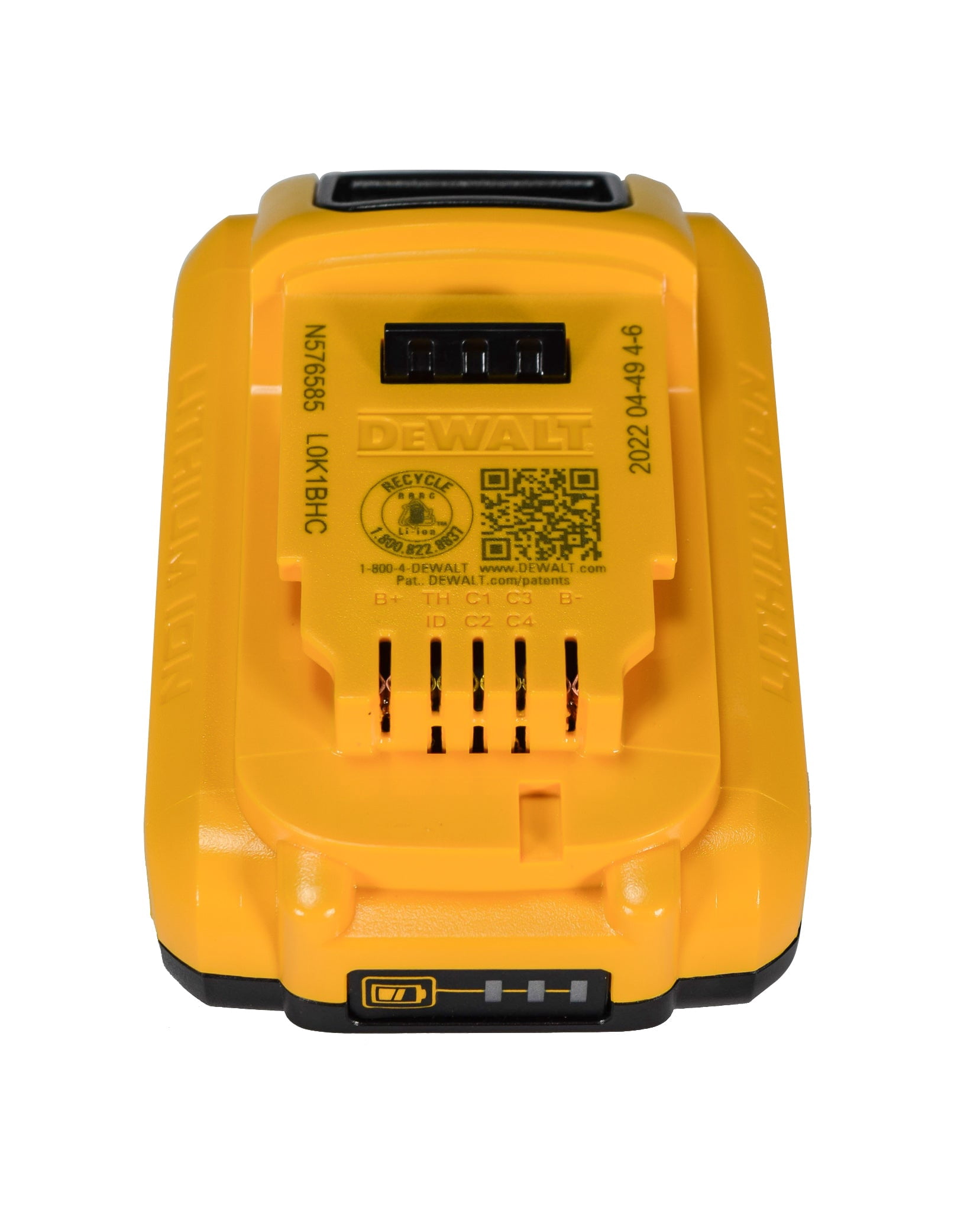 DEWALT 20V MAX 4.0Ah Compact Lithium-Ion Battery Pack (DCB240) – Extended Runtime, Lightweight Design, LED Fuel Gauge